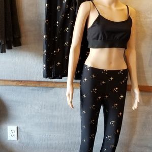 Terez Gold Foil Star Pants